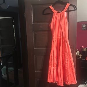 Pinup Couture Pinup Girl Clothing Peach Harley Dress Size Medium